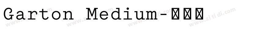 Garton Medium字体转换
